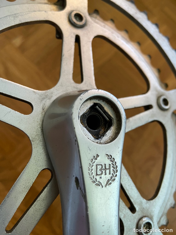 Coleccionismo deportivo: Platos y Biela de aluminio B&H - Foto 8