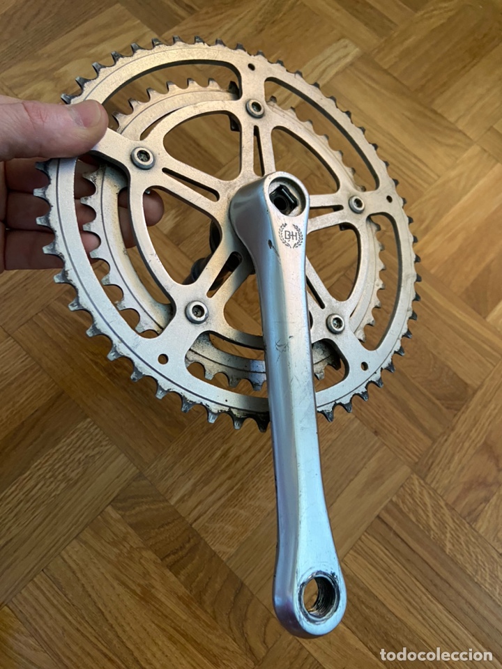 Coleccionismo deportivo: Platos y Biela de aluminio B&H - Foto 10