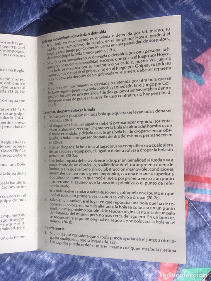 Coleccionismo deportivo: Manual de reglas de golf a&ntilde;o 1984 - Foto 5
