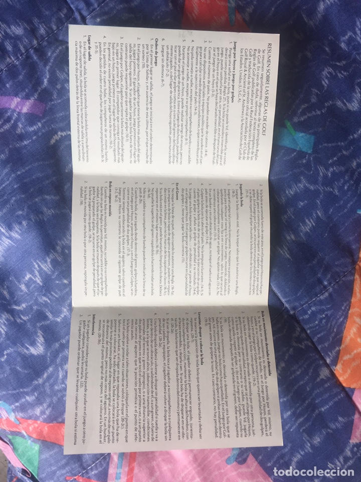 Coleccionismo deportivo: Manual de reglas de golf a&ntilde;o 1984 - Foto 7