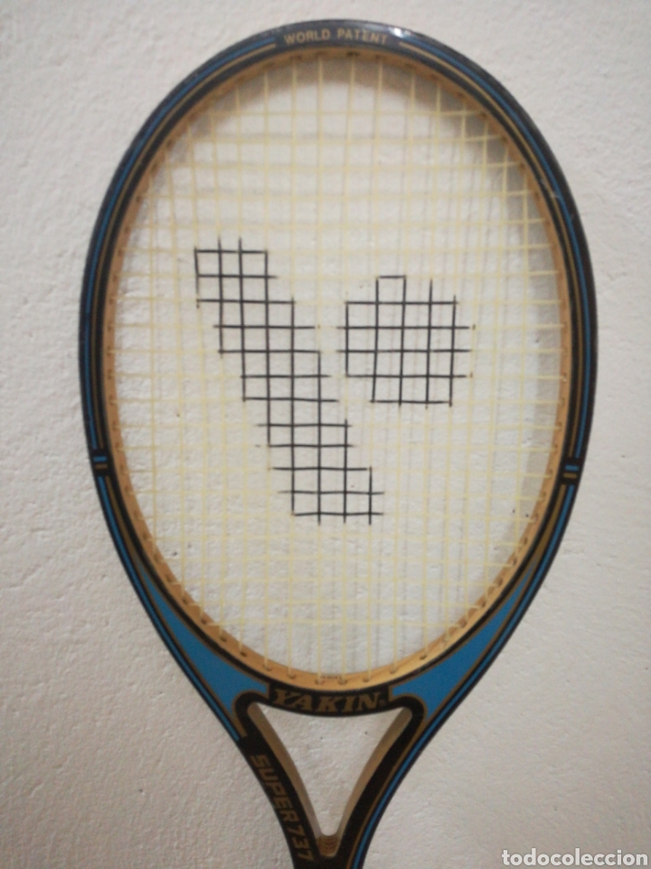 Coleccionismo deportivo: RAQUETA TENIS YAKIN . - Foto 3