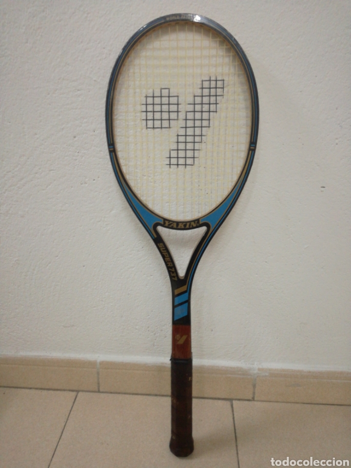 Coleccionismo deportivo: RAQUETA TENIS YAKIN . - Foto 4