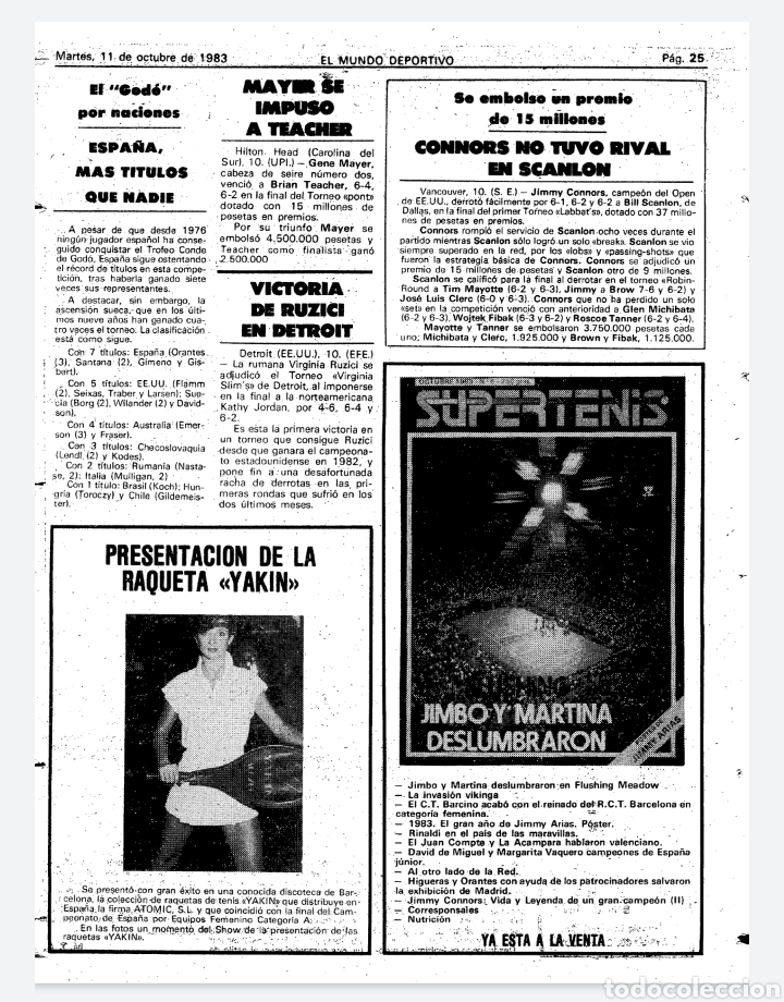 Coleccionismo deportivo: RAQUETA TENIS YAKIN . - Foto 6