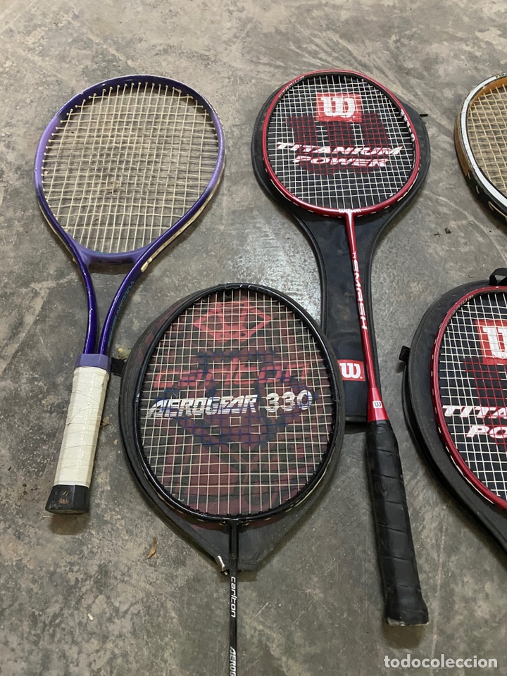 Coleccionismo deportivo: Lote de 6 raquetas - Foto 2