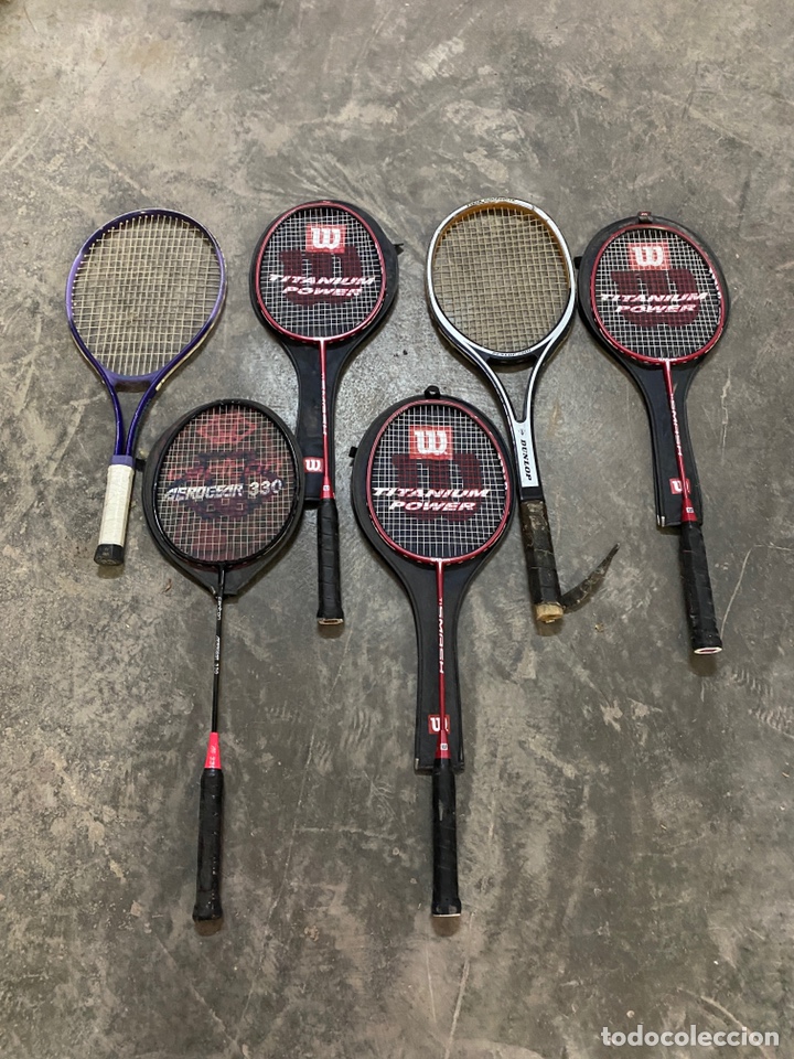 Coleccionismo deportivo: Lote de 6 raquetas - Foto 1