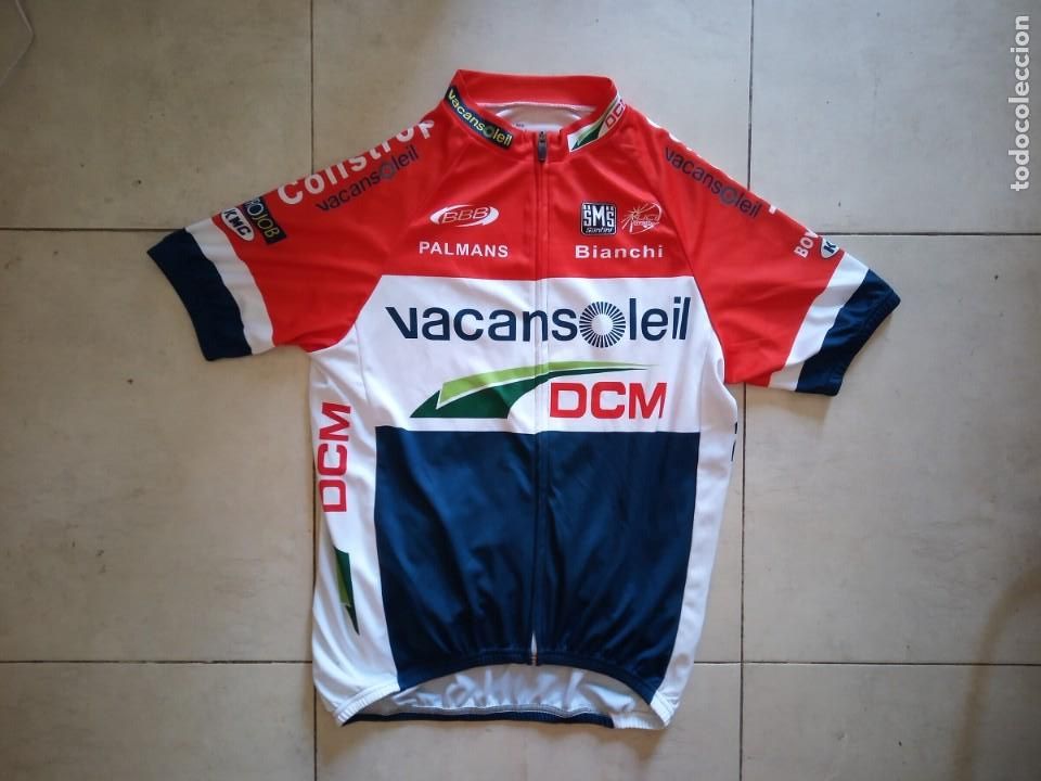 Coleccionismo deportivo: Maillot ciclismo Vacansoleil 2012 Pim Ligthart campe&oacute;n de Holanda. Talla L