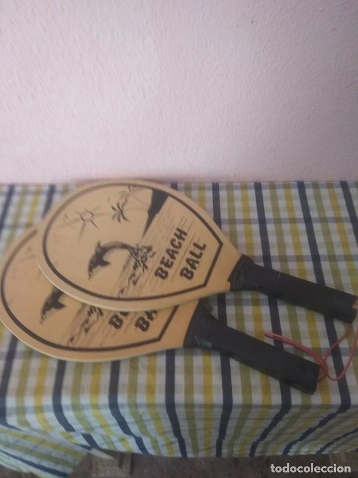 Coleccionismo deportivo: Palas de playa vintage - Foto 1