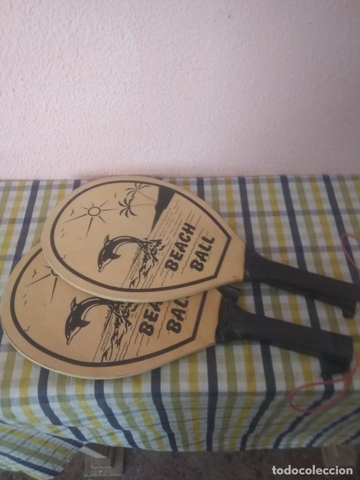 Coleccionismo deportivo: Palas de playa vintage - Foto 1