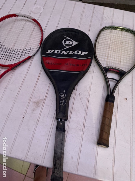 Coleccionismo deportivo: Lote de 6 raquetas de tenia antiguas adidas Dunlop rossignol babolat años 70-80 - ver las fotos - Foto 5 - 210029425