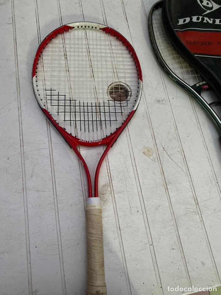 Coleccionismo deportivo: Lote de 6 raquetas de tenia antiguas adidas Dunlop rossignol babolat años 70-80 - ver las fotos - Foto 8 - 210029425