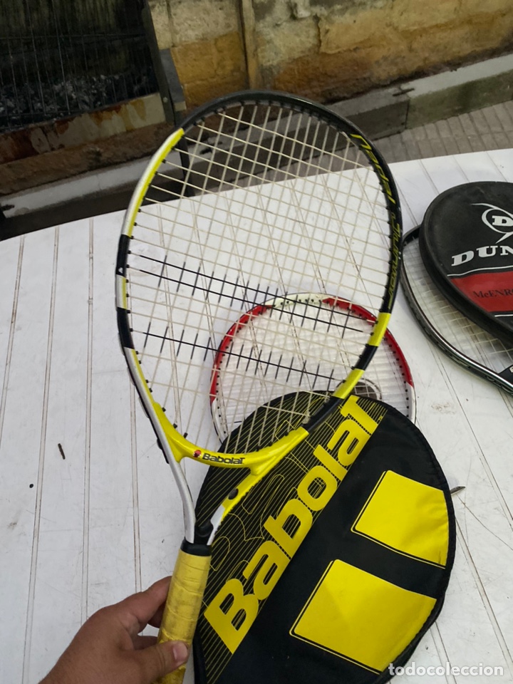 Coleccionismo deportivo: Lote de 6 raquetas de tenia antiguas adidas Dunlop rossignol babolat años 70-80 - ver las fotos - Foto 10 - 210029425
