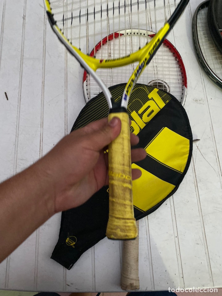 Coleccionismo deportivo: Lote de 6 raquetas de tenia antiguas adidas Dunlop rossignol babolat años 70-80 - ver las fotos - Foto 11 - 210029425