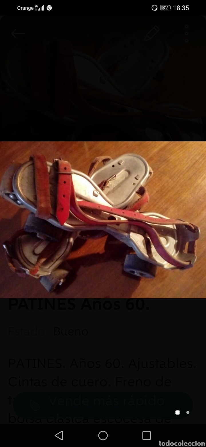 Coleccionismo deportivo: Patines SANCHESKI.A&ntilde;os 60 - Foto 1