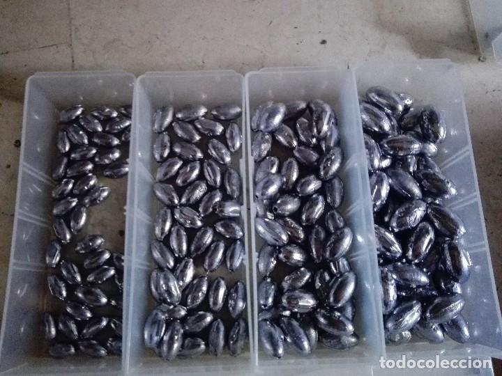 Coleccionismo deportivo: 50 UND plomos oliva 5 gr - Foto 2
