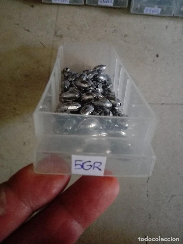 Coleccionismo deportivo: 50 UND plomos oliva 5 gr - Foto 3