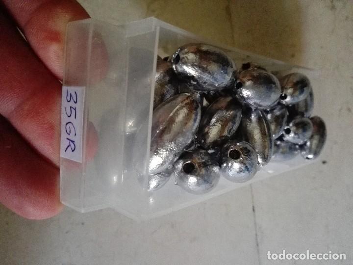 Coleccionismo deportivo: 50 UND plomos oliva 35 gr - Foto 1