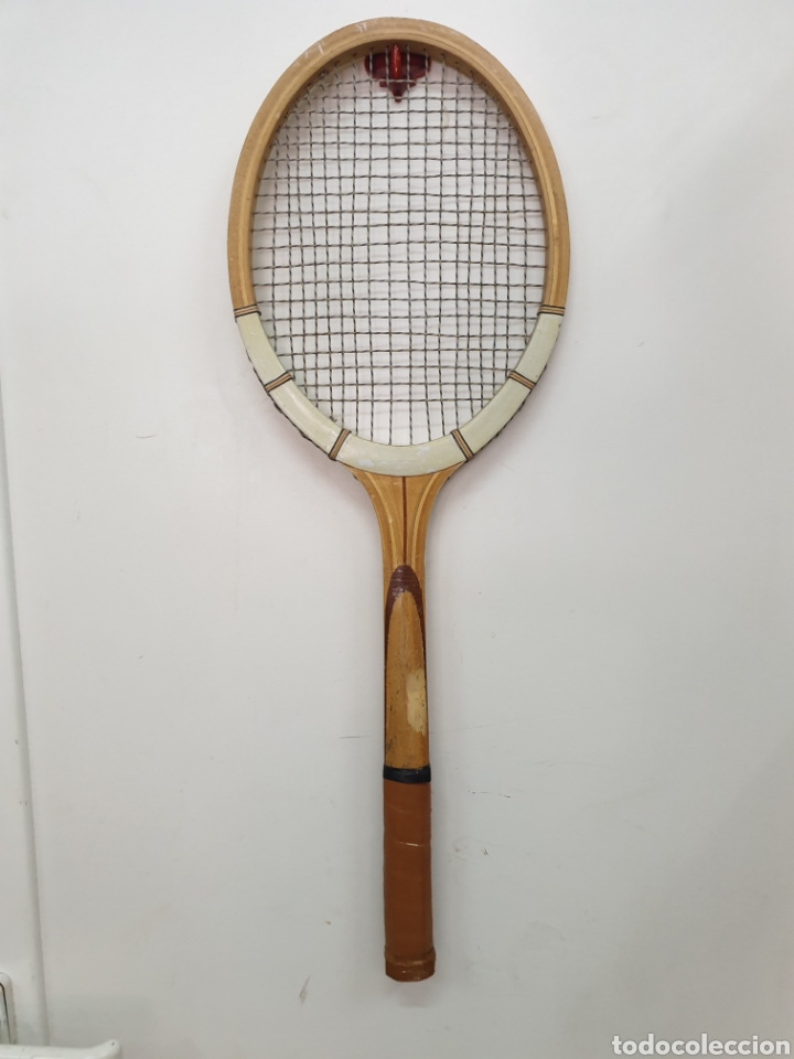 Coleccionismo deportivo: Raqueta de madera Victory - Foto 4