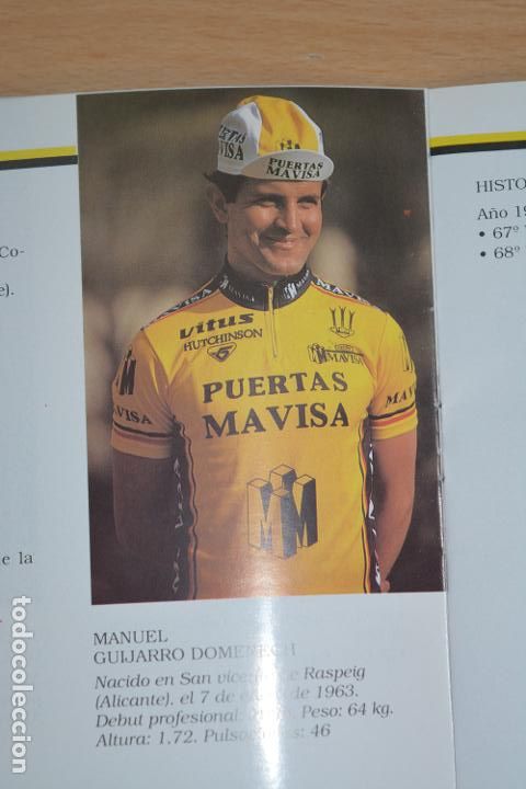 Collectionnisme sportif: FOTO RECORTADA DEL CICLISTA MANUEL GUIJARRO (PUERTAS MAVISA)