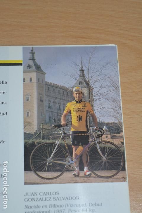 Collectionnisme sportif: FOTO RECORTADA DEL CICLISTA JUAN CARLOS GONZALEZ SALVADOR (PUERTAS MAVISA)