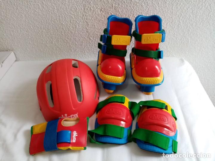 Collectionnisme sportif: Chicco Patines,casco y protecciones de 2 a 6 a&ntilde;os a&ntilde;o 2001