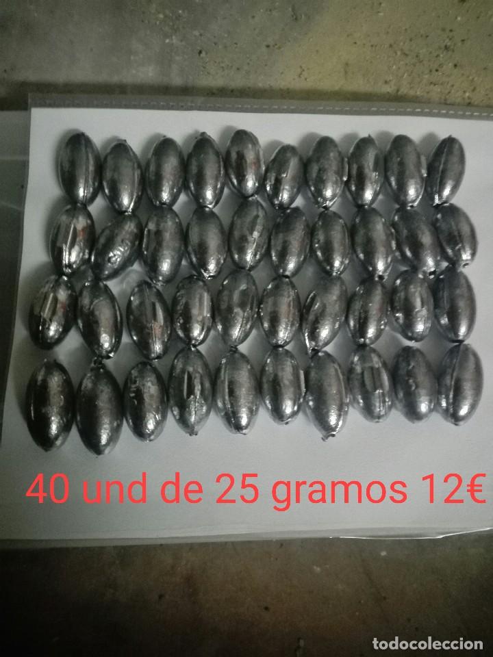Collectionnisme sportif: 40'und Plomos de pesca. 25 Gramos oliva