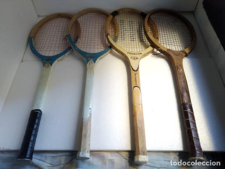 Coleccionismo deportivo: 4 RAQUETAS ANTIGUAS - Foto 1