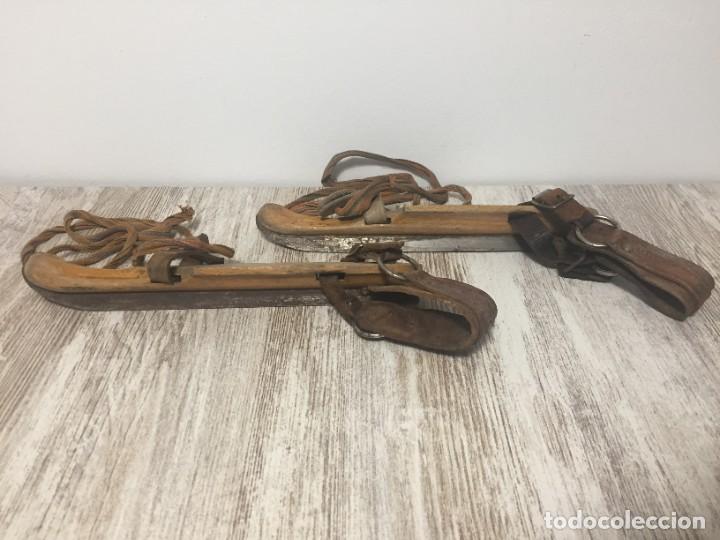 Sammelleidenschaft Sport: PATINES HIELO MADERA Y HIERRO