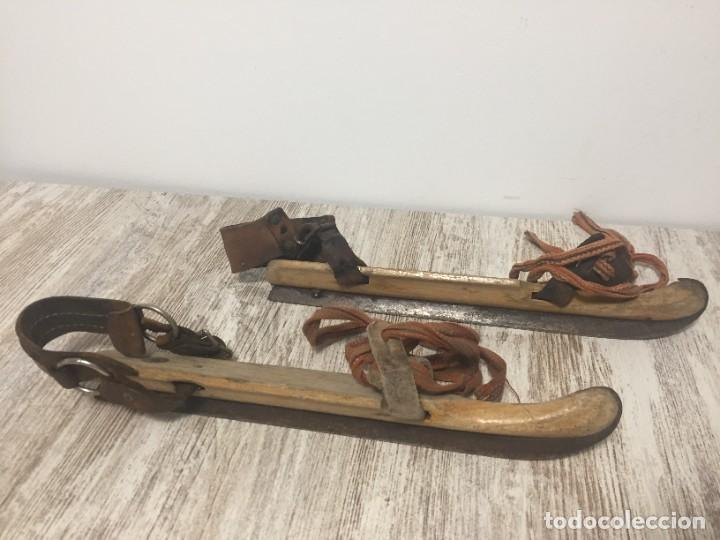 Sammelleidenschaft Sport: PATINES HIELO MADERA Y HIERRO FRIESCHE SCHAATS