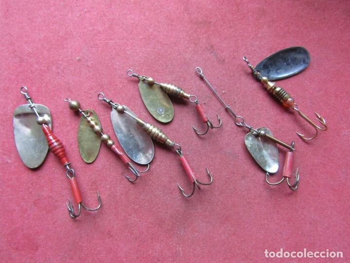 lote 6 vintage señuelos - cucharillas de pesca - Buy Other antique