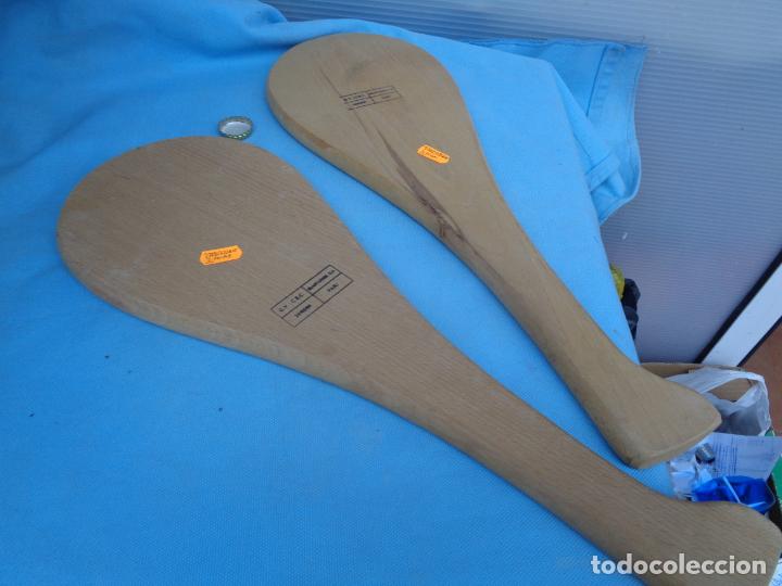 Coleccionismo deportivo: PALAS DE MADERA FRONT&Oacute;N - Foto 1