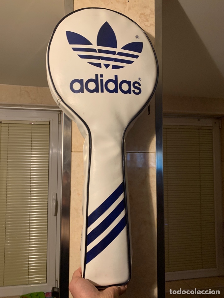 Collectionnisme sportif: Funda raqueta Adidas a&ntilde;os 70