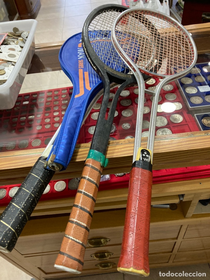 Collectionnisme sportif: Lote de 4 raquetas antiguas de tenis