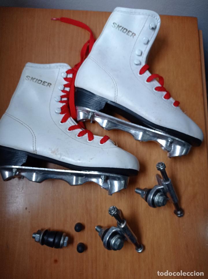 Colecionismo desportivo: Patines 4 ruedas vintage SKIDER talla 33 [SIN USAR]