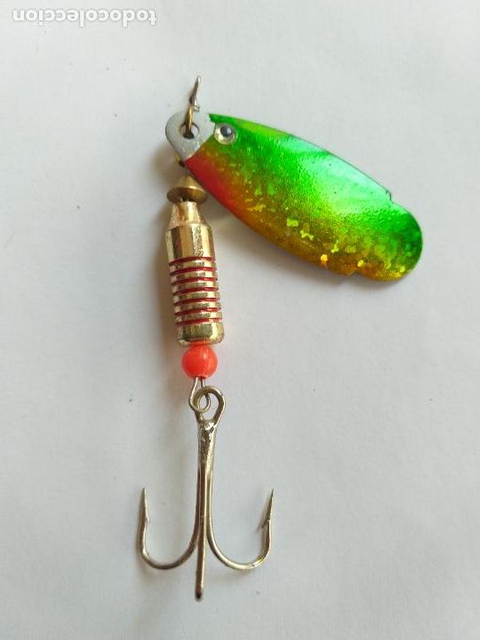 Coleccionismo deportivo: Se&ntilde;uelo de pesca con anzuelo. - Foto 2