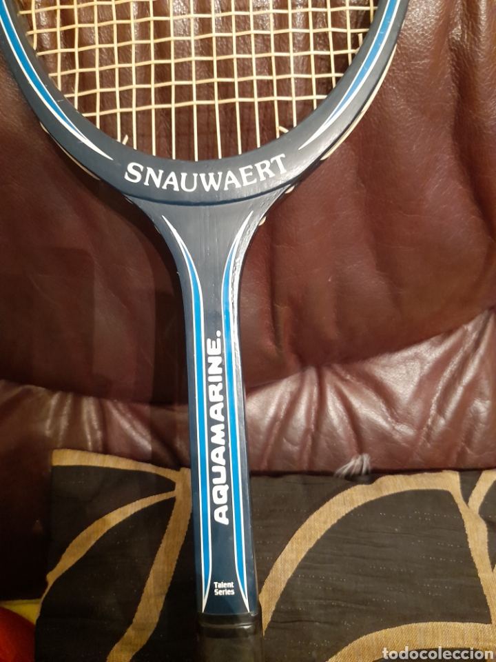 Raquette De Tennis Ancienne Snauwaert Aquamarine – État Exceptionnel