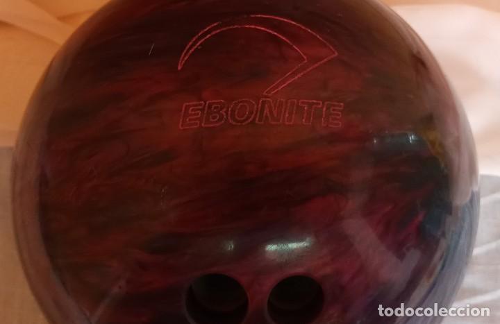 Coleccionismo deportivo: Bola de bolos. EBONITE - MAXIM. - Foto 3