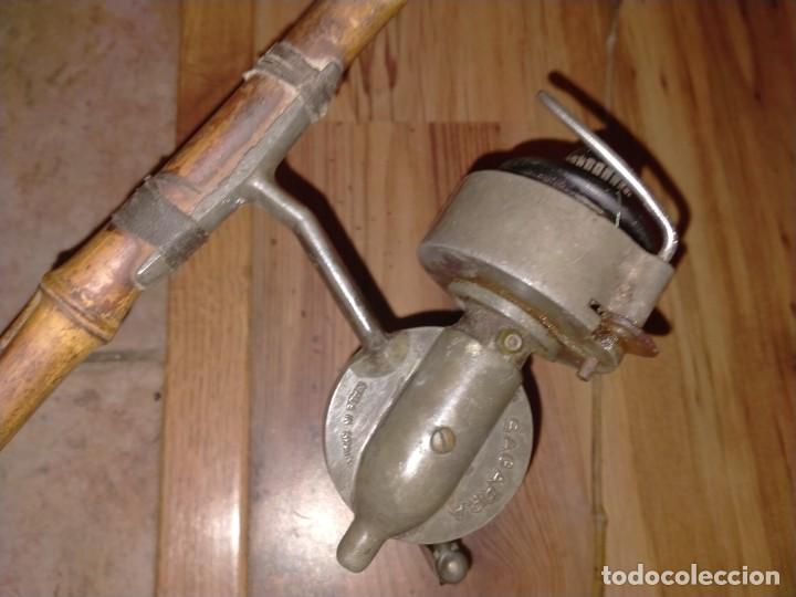 Coleccionismo deportivo: CARRETE SAGARRA EN CA&Ntilde;A ORIGINAL DE BAMBU - Foto 9