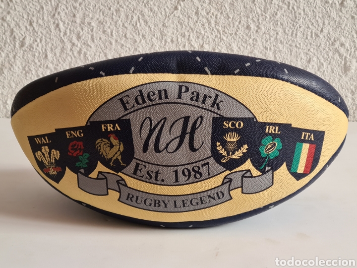 Collezionismo sportivo: Bal&oacute;n Rugby Eden Park NH Rugby Legend Torneo Seis Naciones Escocia Francia Gales Italia Inglaterra