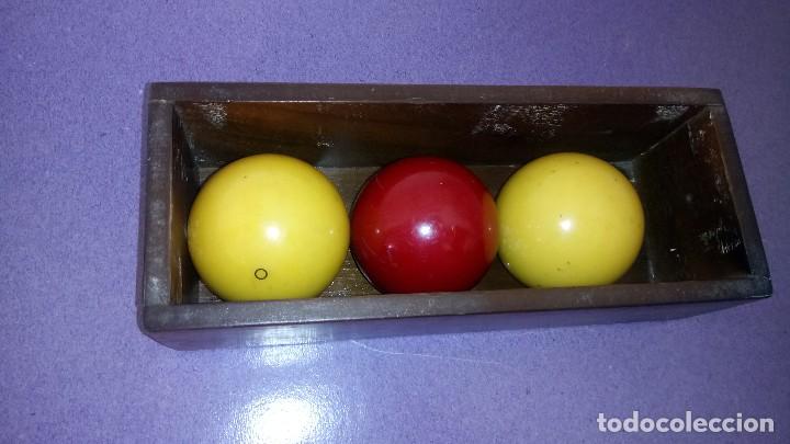 Coleccionismo deportivo: Juego BOLAS de BILLAR. - Foto 3