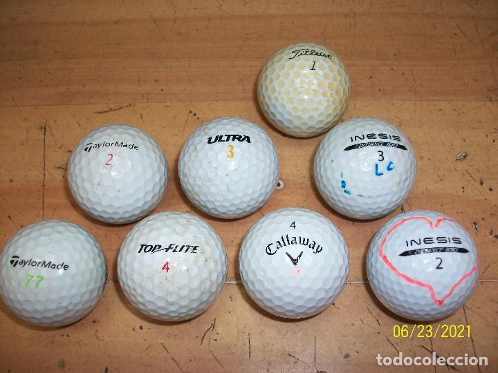 Coleccionismo deportivo: LOTE DE 8 PELOTAS DE GOLF - Foto 2