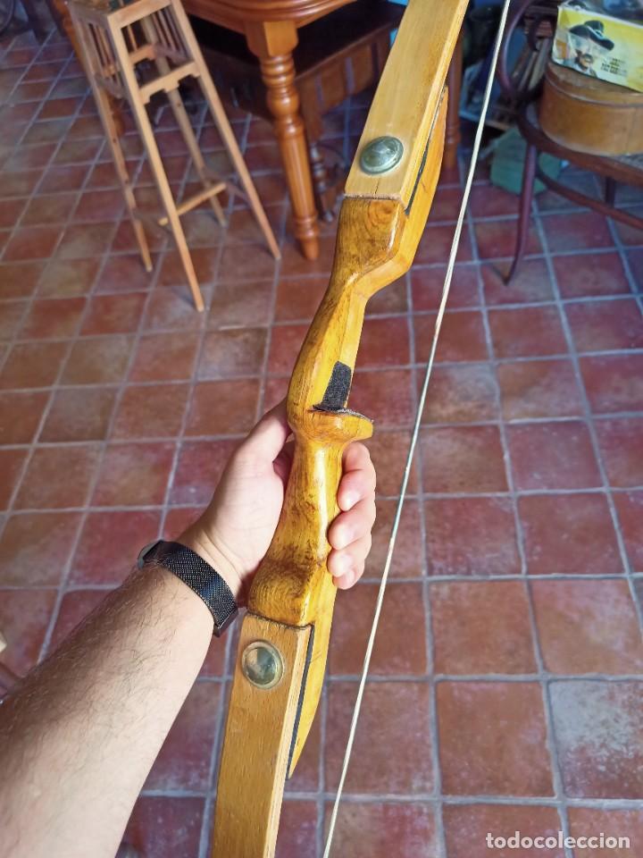 Coleccionismo deportivo: Arco de fabricaci&oacute;n artesanal - Foto 7