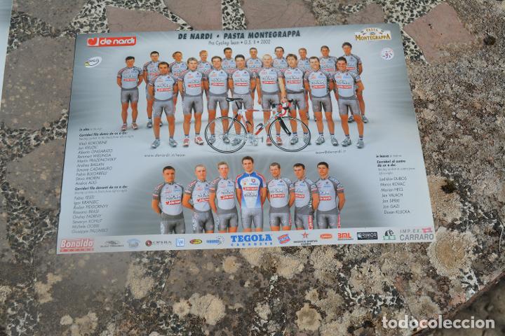 Coleccionismo deportivo: POSTER DEL EQUIPO CICLISTA DE NARDI 2002 - Foto 1