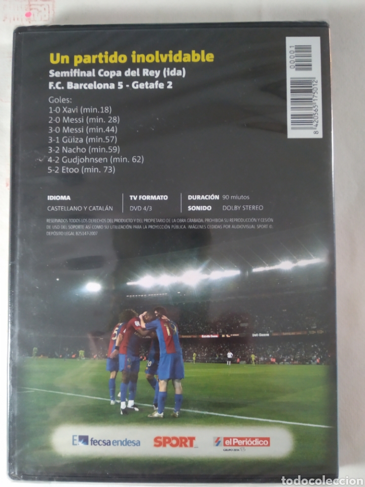 Coleccionismo deportivo: DVD Barcelona Getafe semifinal Copa del Rey 2007 - Foto 2