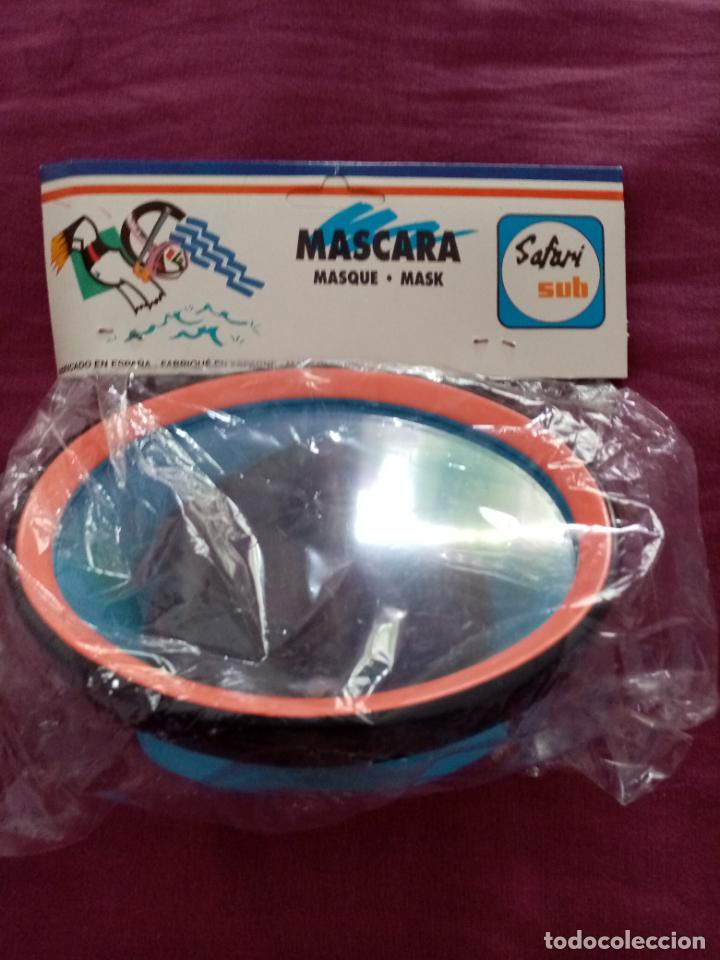 Coleccionismo deportivo: M&aacute;scara de buceo safari sub - Foto 1