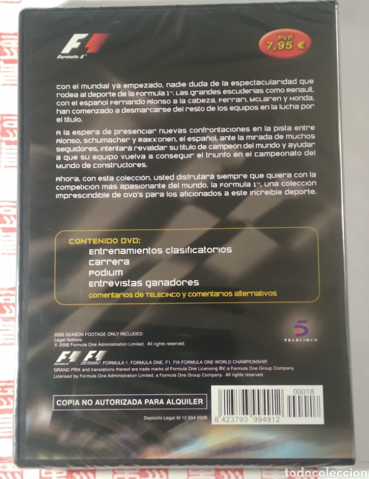 Coleccionismo deportivo: DVD F&oacute;rmula 1 Gran Premio Brasil 2006 - Foto 2