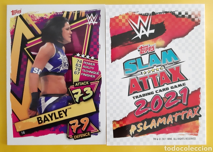 Sammelleidenschaft Sport: TOPPS SLAM ATTAX 2021. N&deg;16 BAYLEY