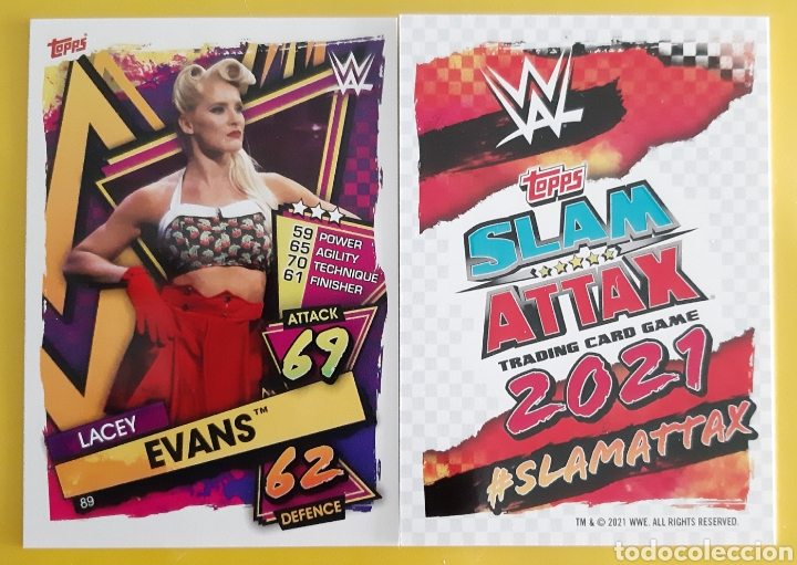 Sammelleidenschaft Sport: TOPPS SLAM ATTAX 2021. N&deg;89 LACEY EVANS