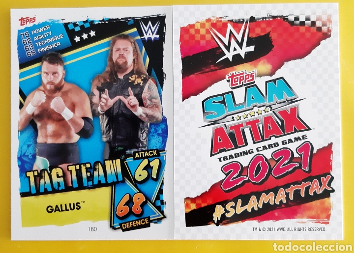 Sammelleidenschaft Sport: TOPPS SLAM ATTAX 2021. N&deg; 180 TAG TEAM GALLUS