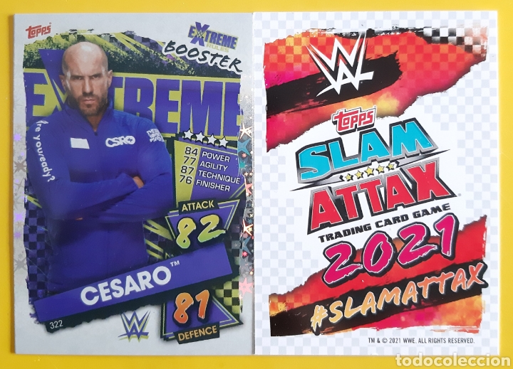 Collezionismo sportivo: TOPPS SLAM ATTAX 2021. N&deg; 322 EXTREME BOOSTER CESARO.