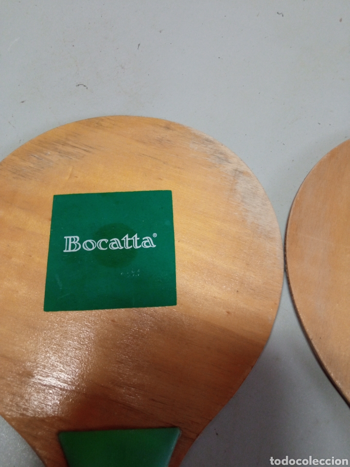 Coleccionismo deportivo: Palas con publicidad de bocatta - Foto 3